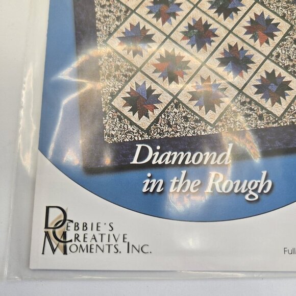 Diamond in the Rough 70"x85" Debbie Caffrey Classy Quilt Patterns New Full Color - Picture 5 of 5
